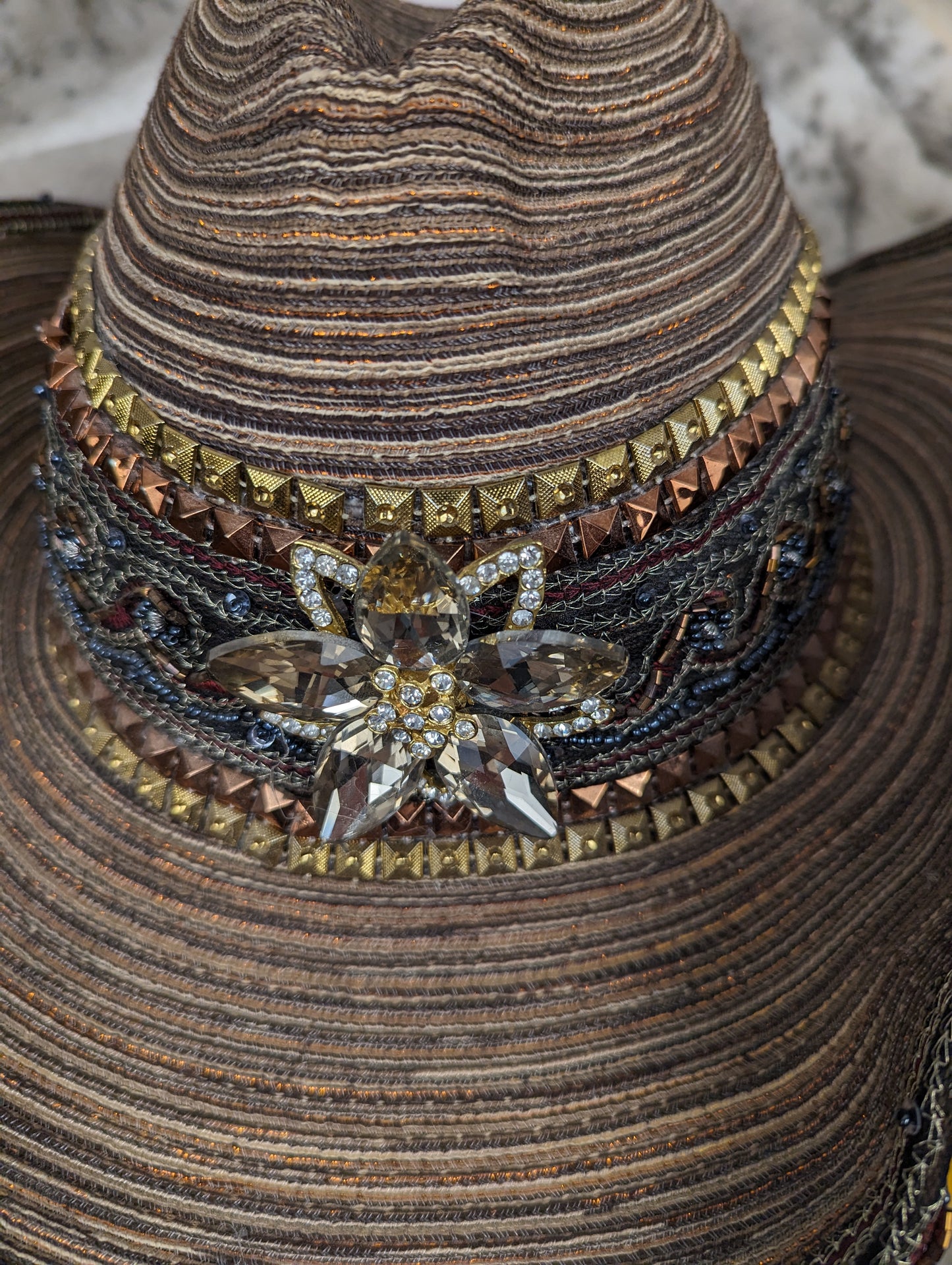 Vintage Whittall & Shon light brown western hat
