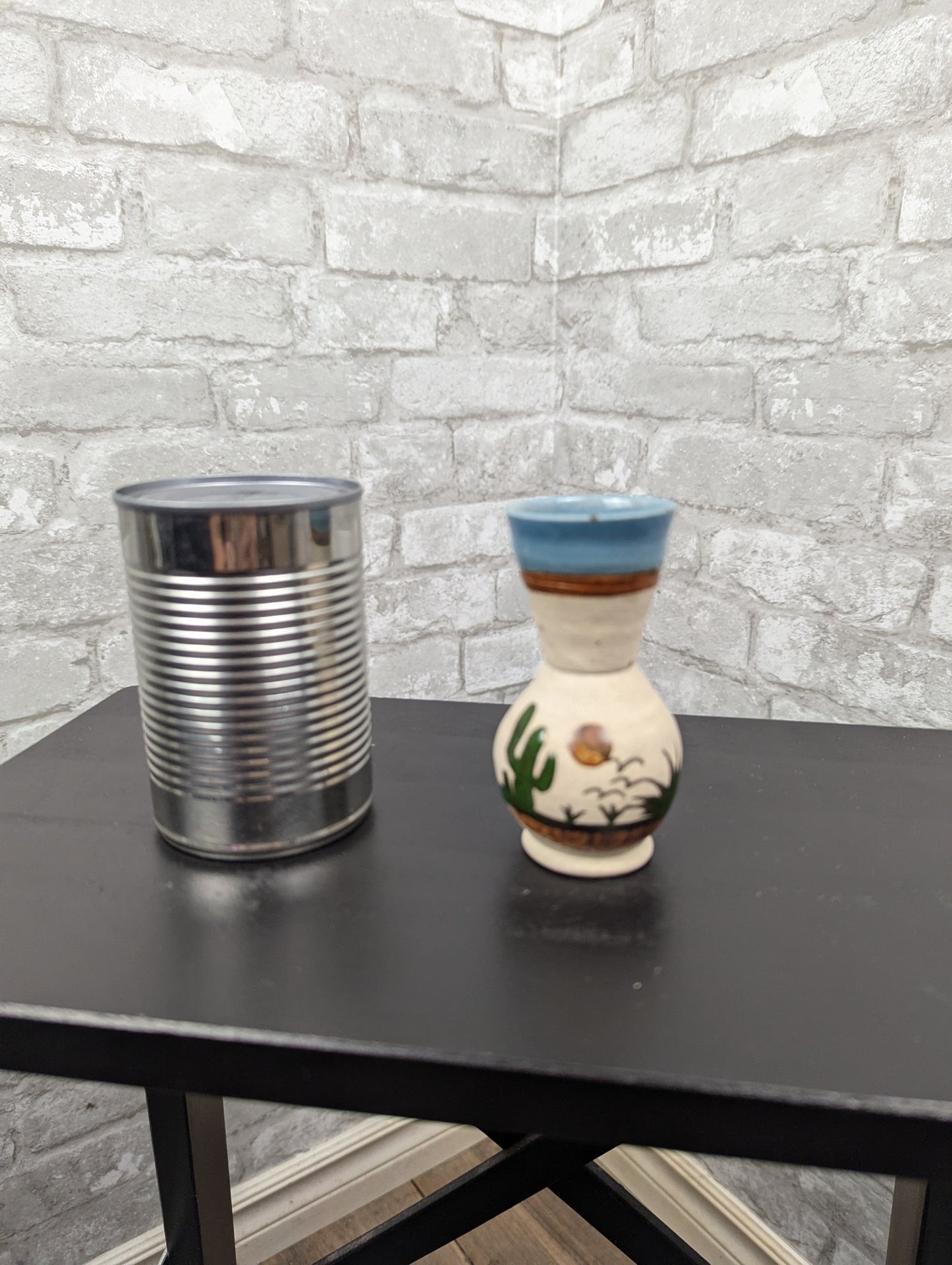 Hand painted pottery vase from Mexico