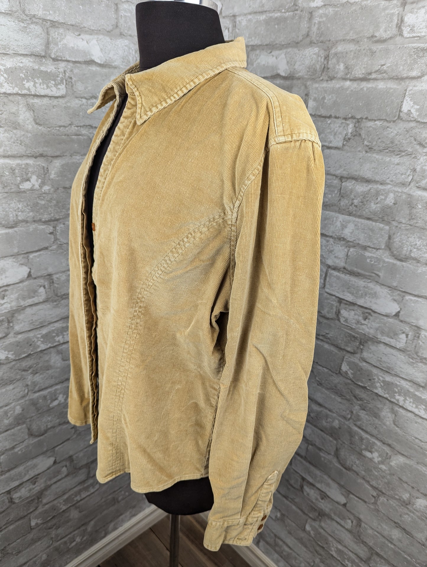 Vintage gold corderoy shirt