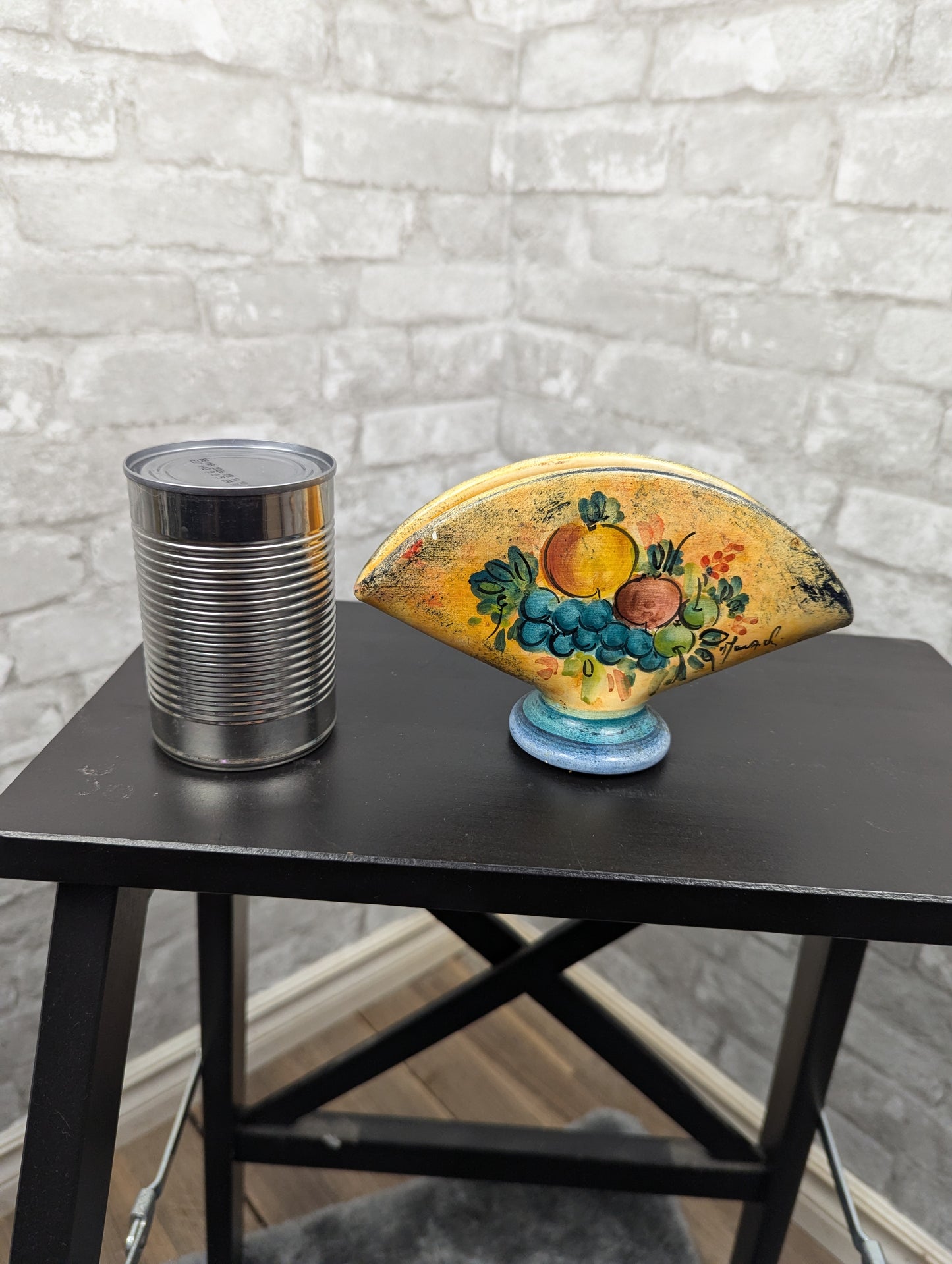 Vintage hand painted napkin holder
