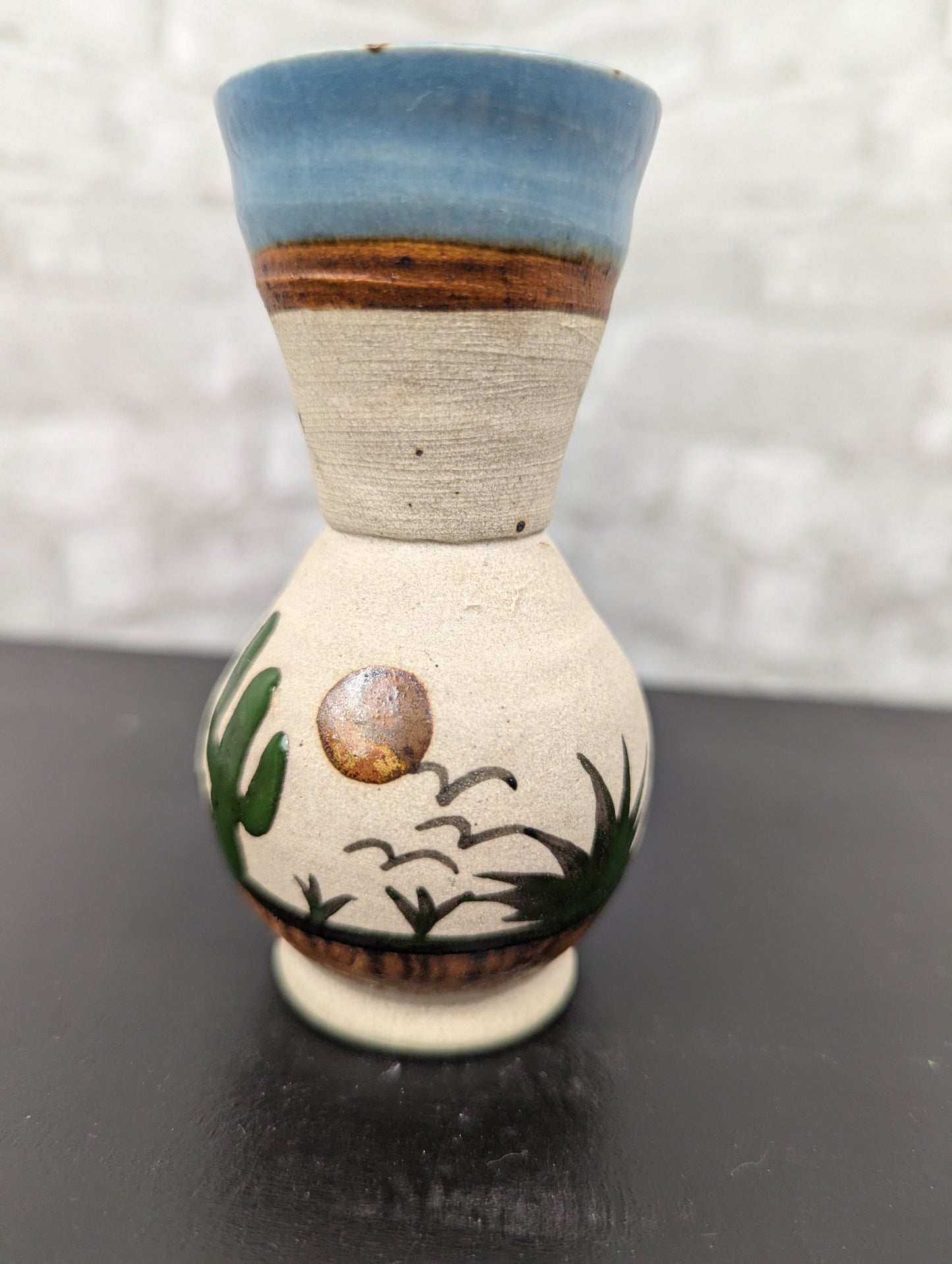 Hand painted pottery vase from Mexico