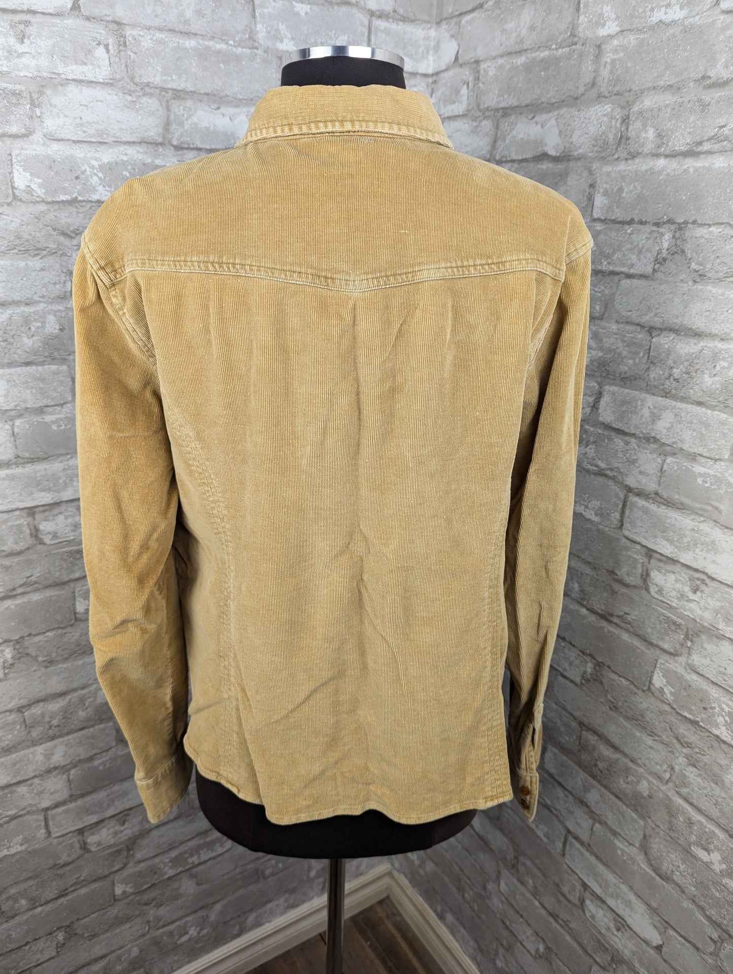 Vintage gold corderoy shirt