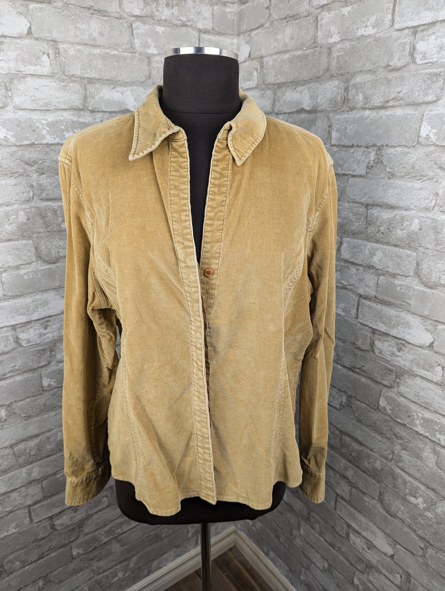 Vintage gold corderoy shirt
