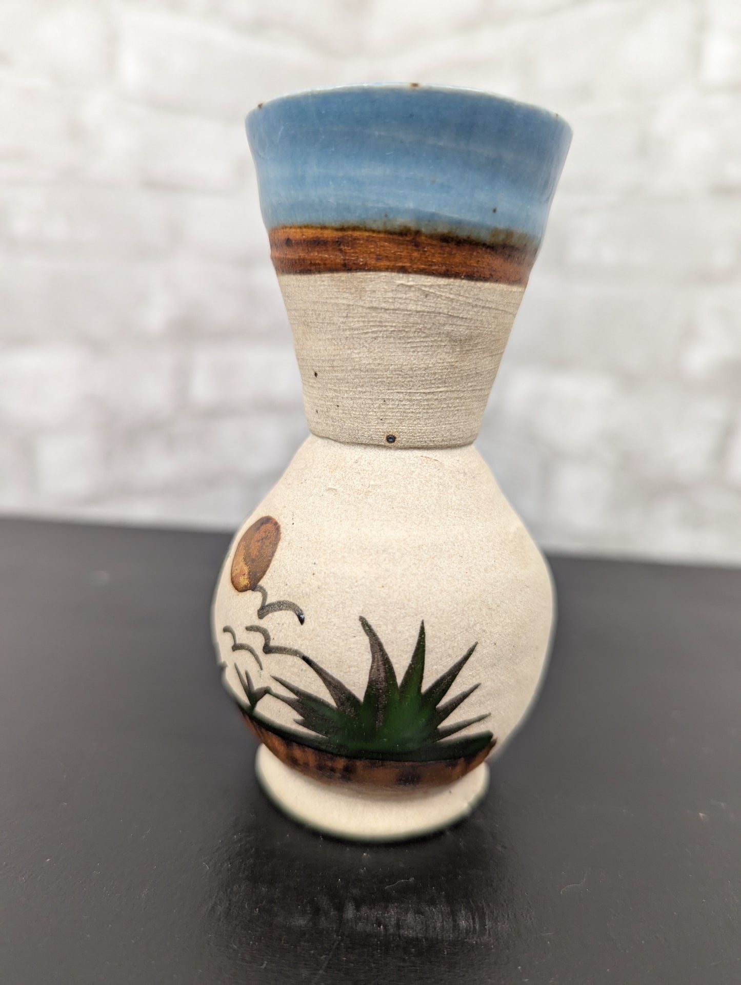 Hand painted pottery vase from Mexico