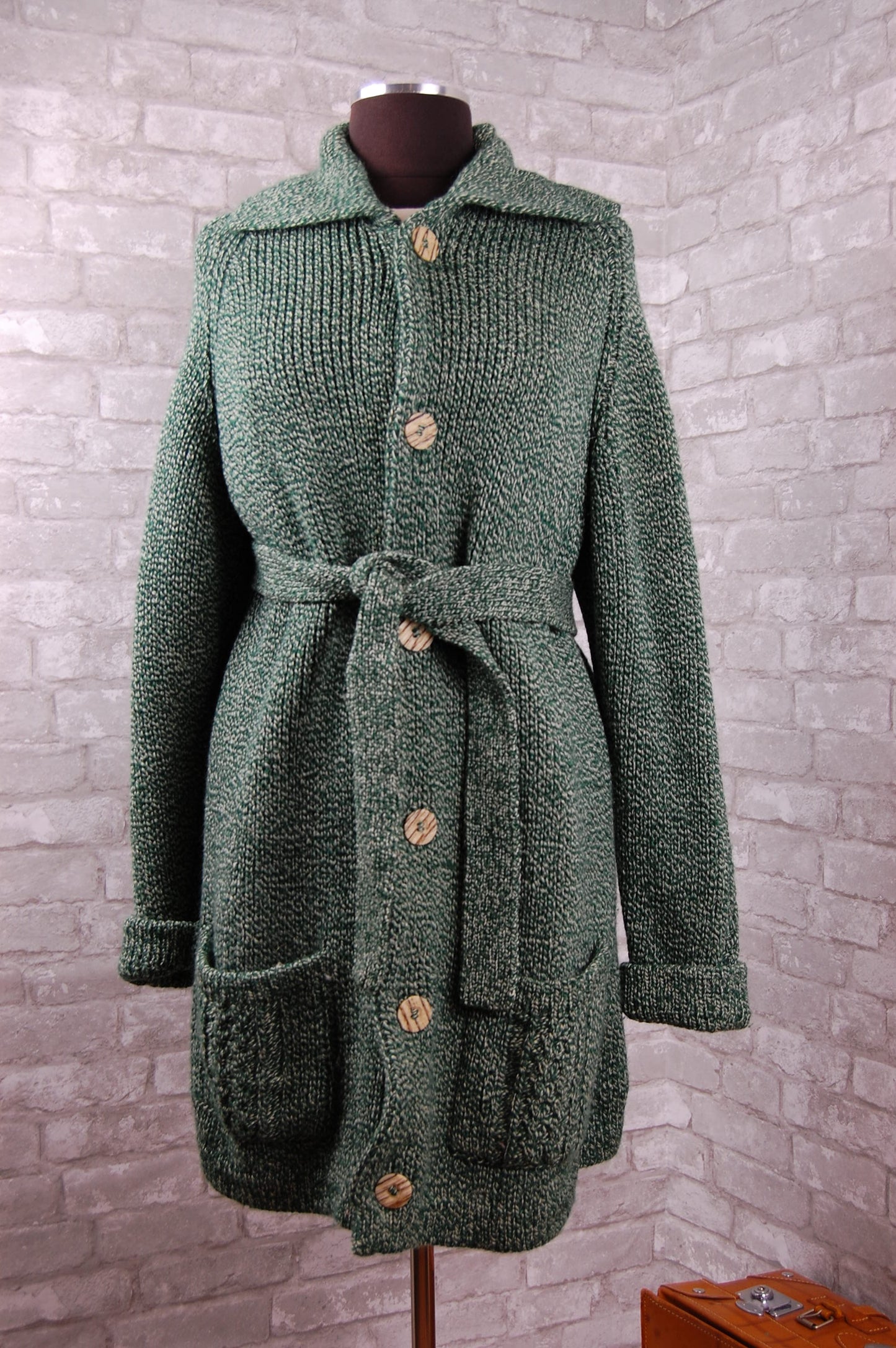 Vintage wool duster cardigan sweater