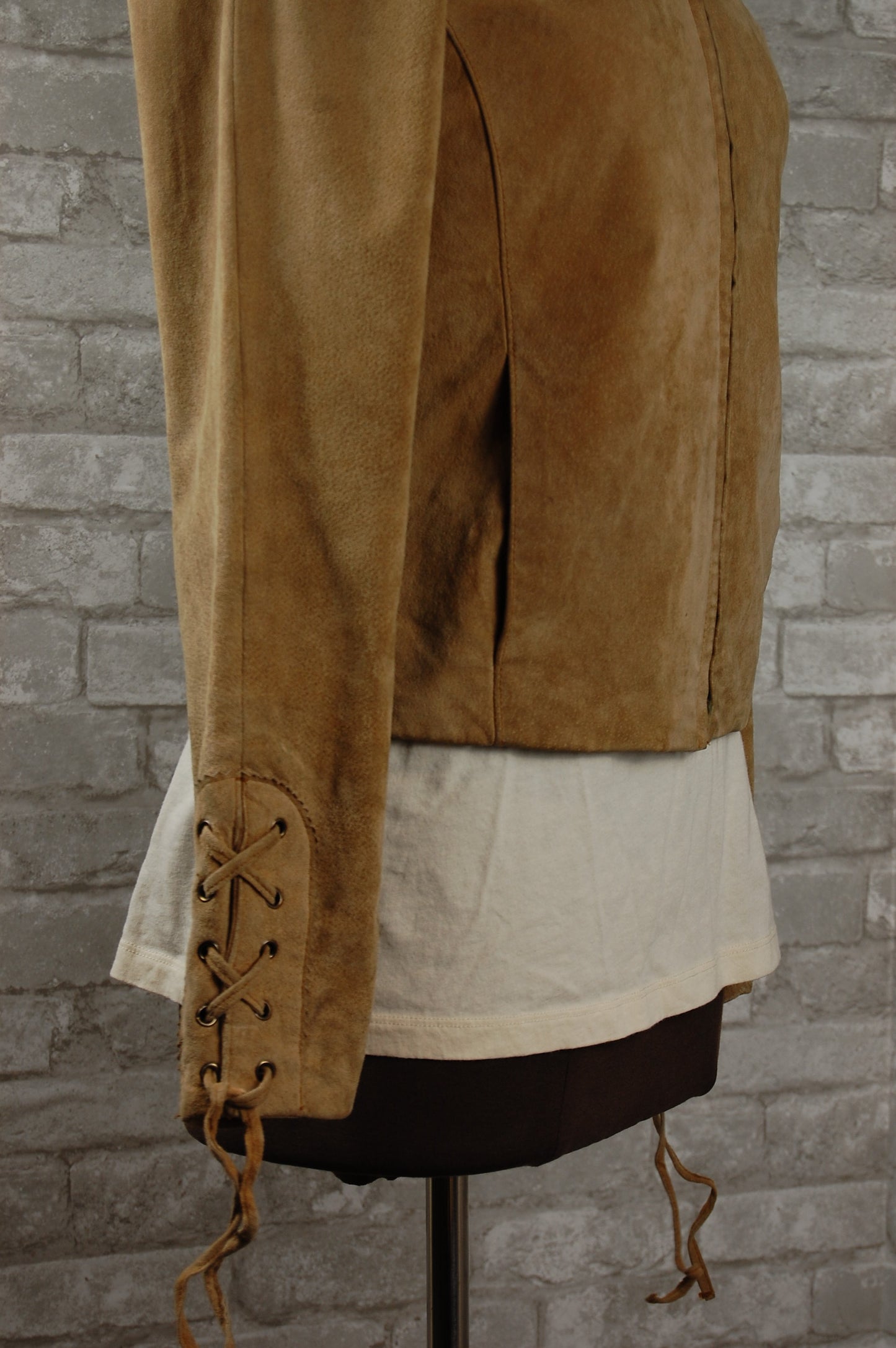 Cozy tan suede jacket