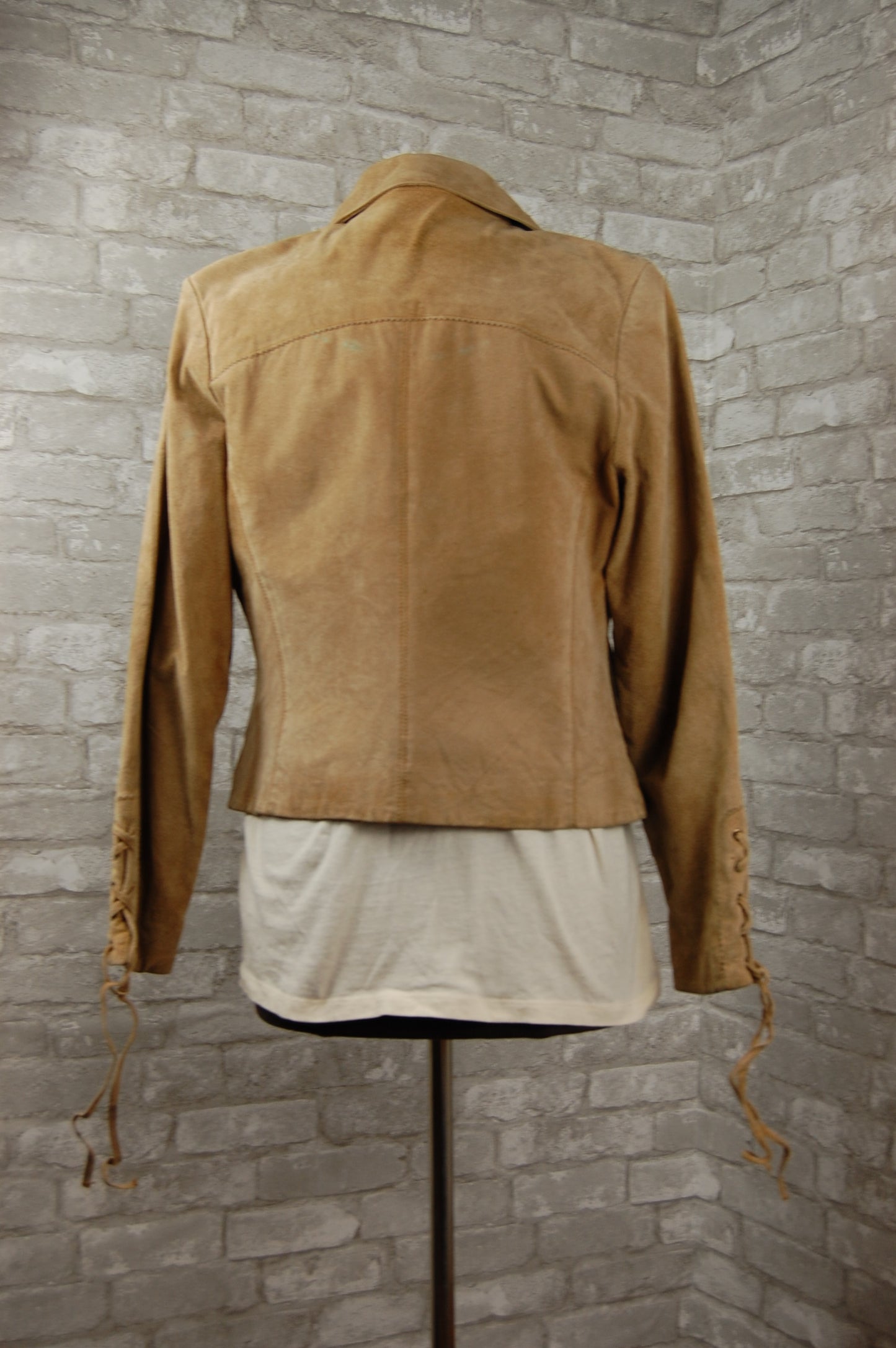 Cozy tan suede jacket