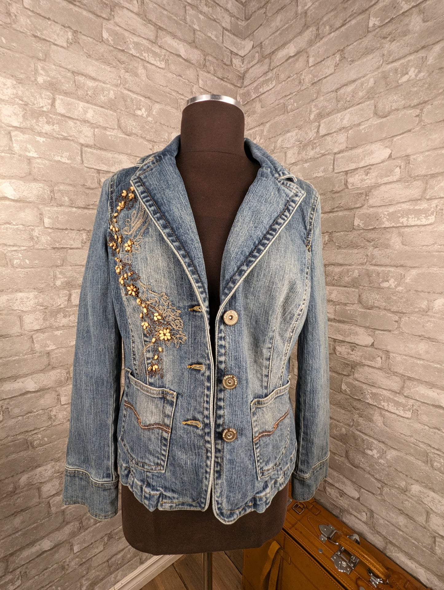 Vintage denim jeans blazer