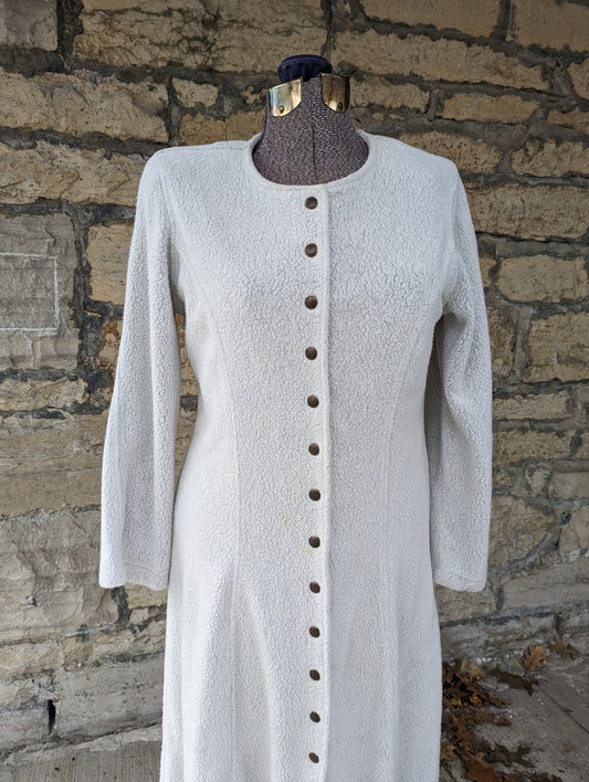 Vintage maxi length renaissance ivory sweater jacket