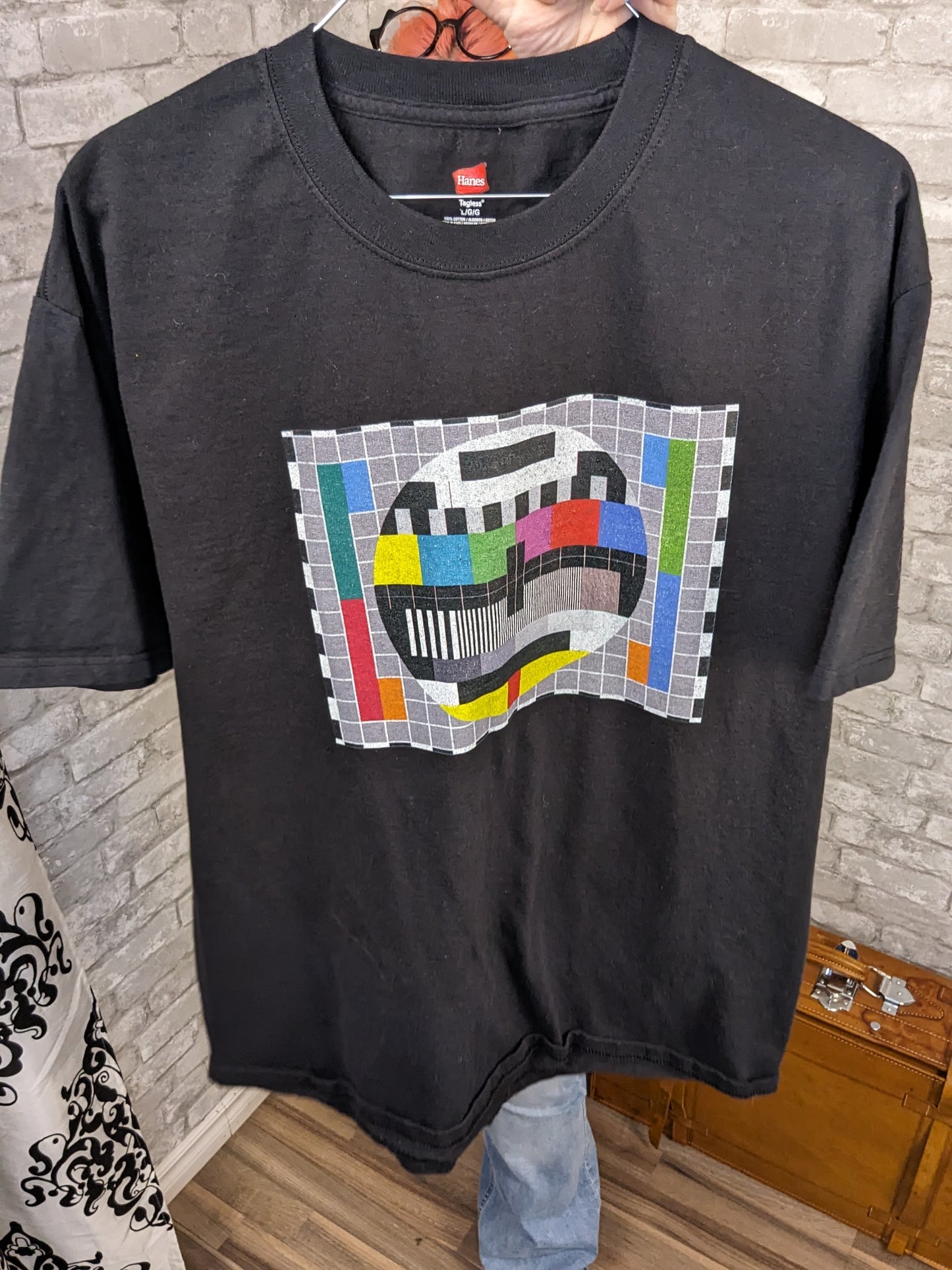 Television signal test stripes t-shirt