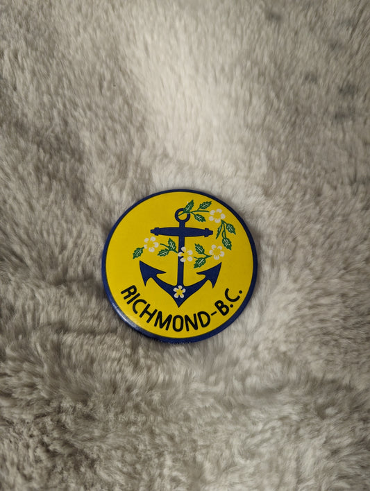 Richmond, BC anchor Vintage button