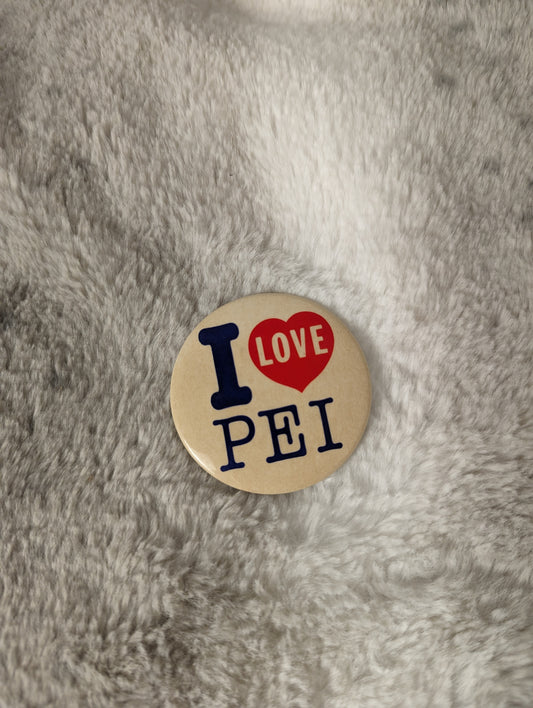 I Love PEI Vintage button