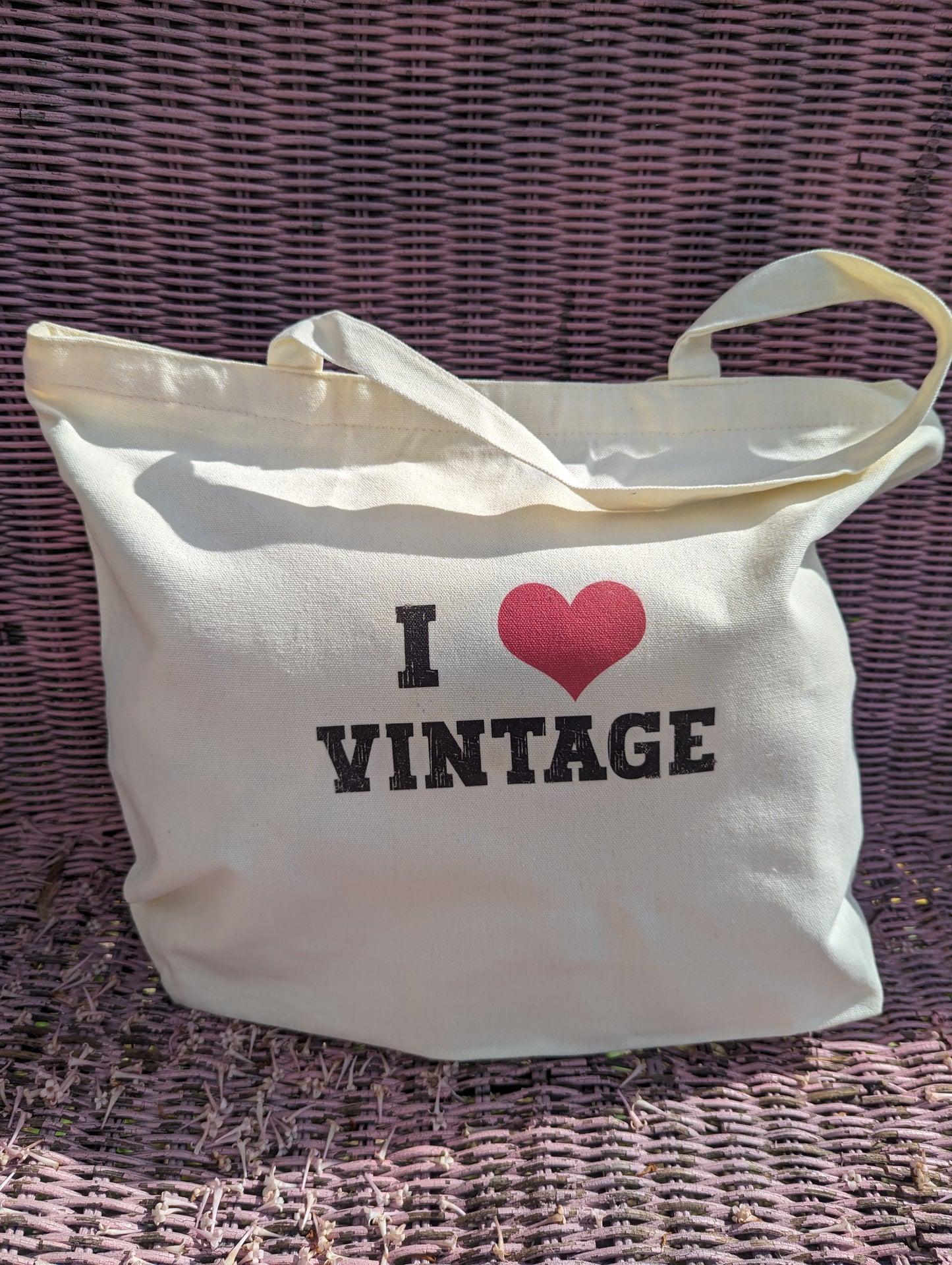 Retrosmith I (heart) Vintage tote