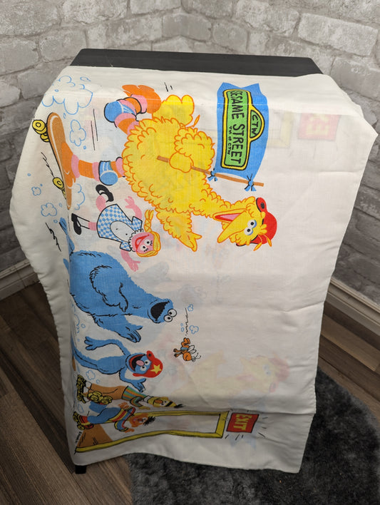 Vintage 80s Sesame Street standard pillow case