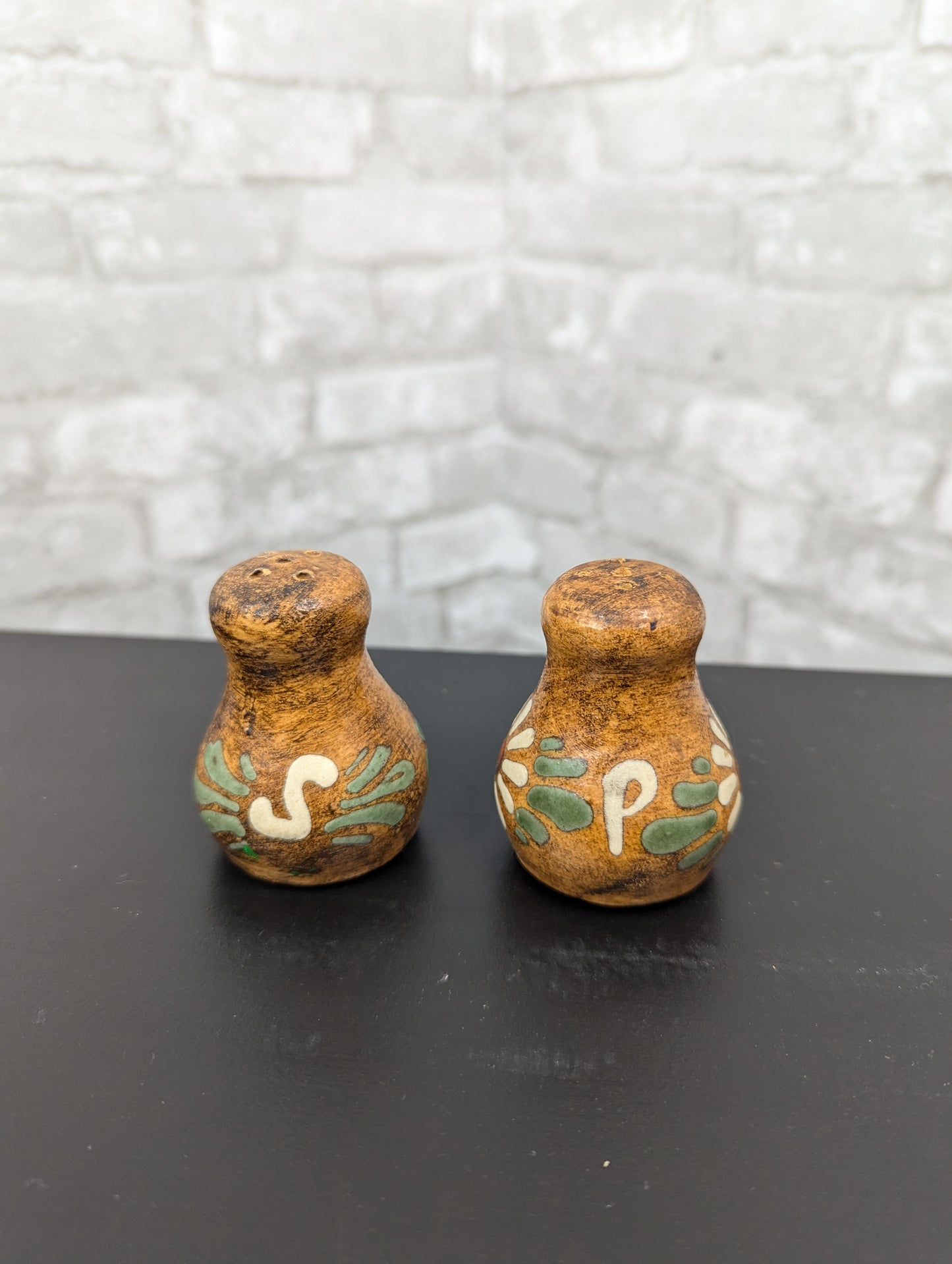 Vintage French salt and pepper shakers