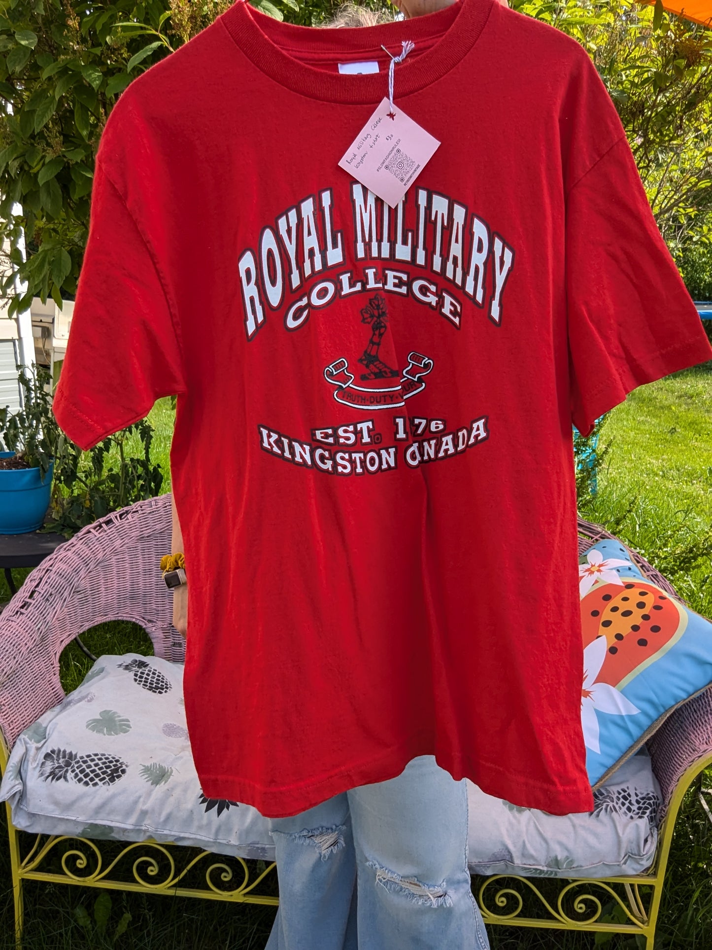 Royal Military College Kingston red tshirt