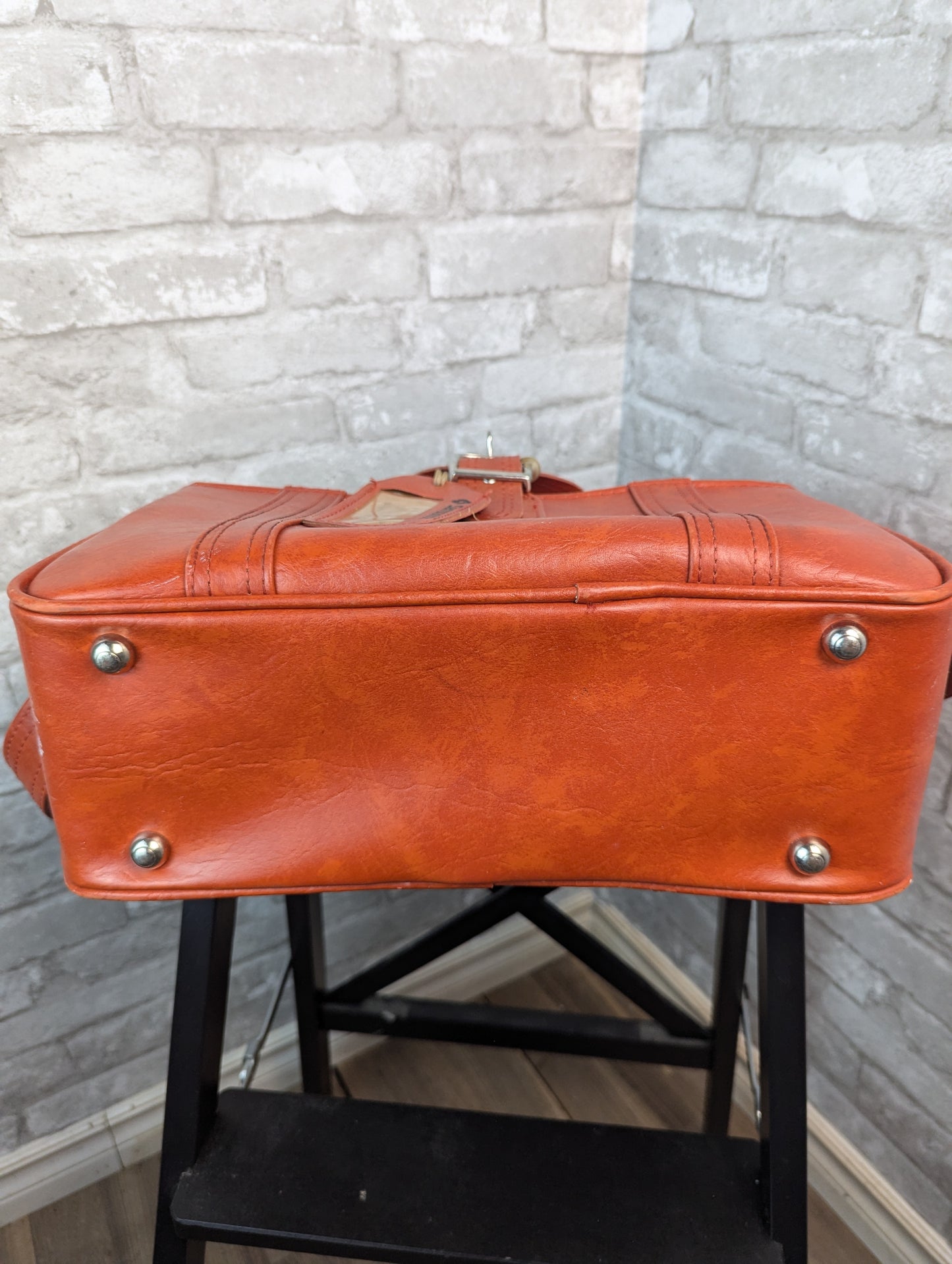 Vintage Samsonite Caribbean burnt orange carry-on weekender overnight bag