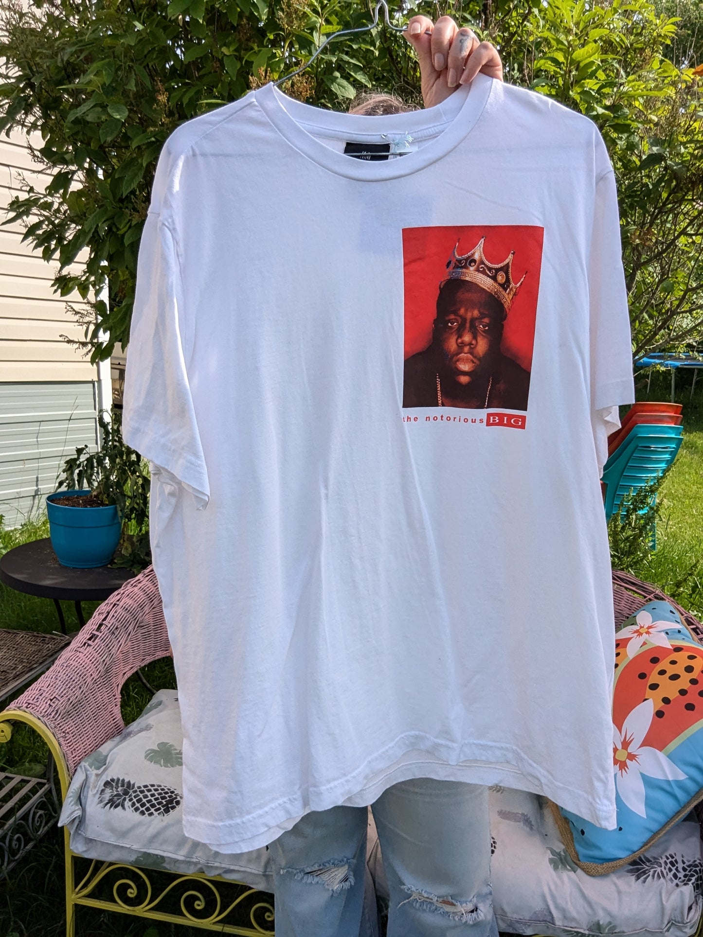 The Notorious BIG white tshirt