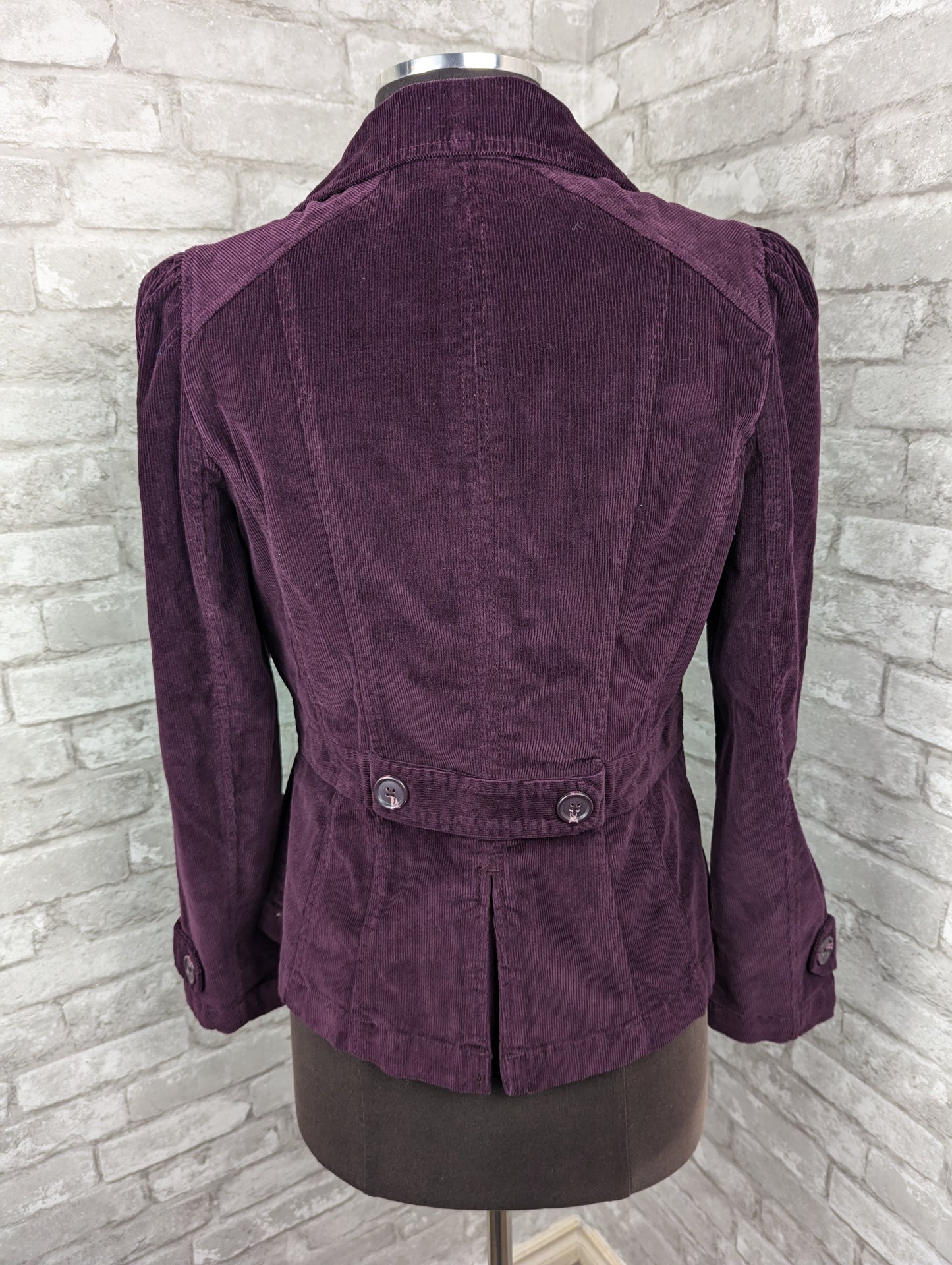 Purple corderoy blazer jacket