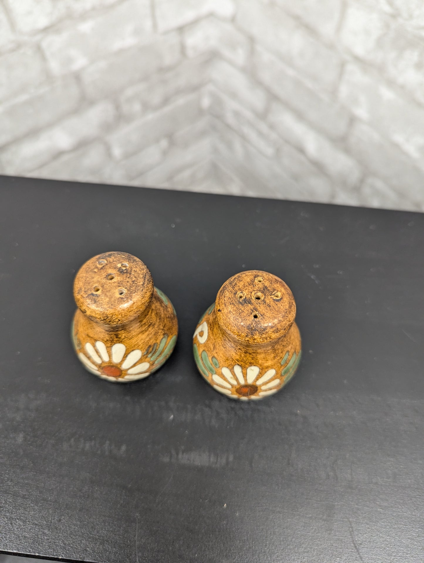 Vintage French salt and pepper shakers