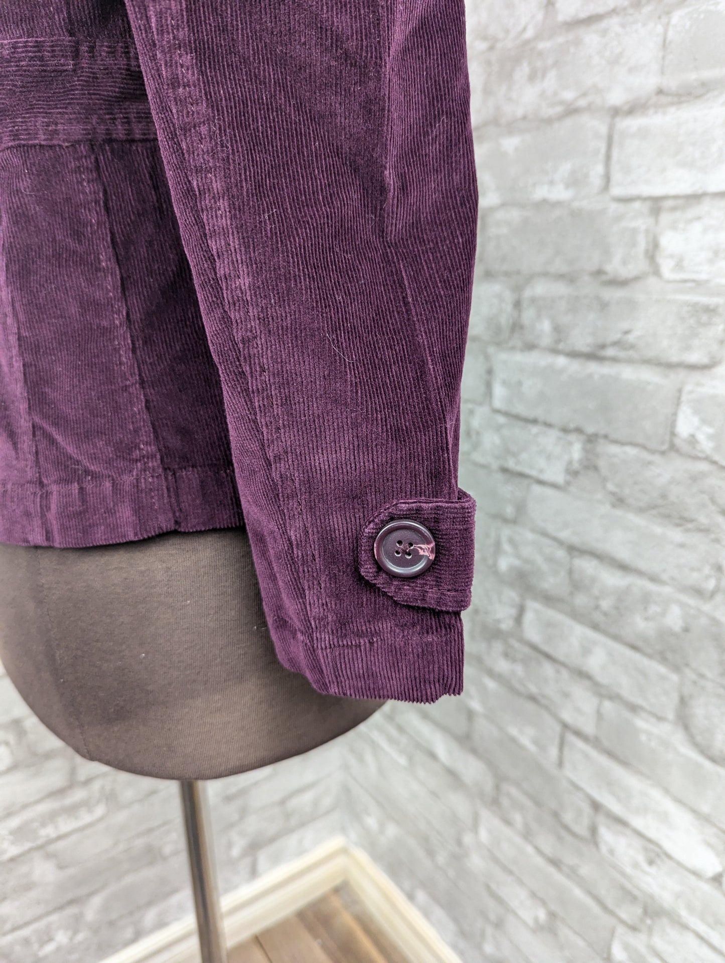 Purple corderoy blazer jacket