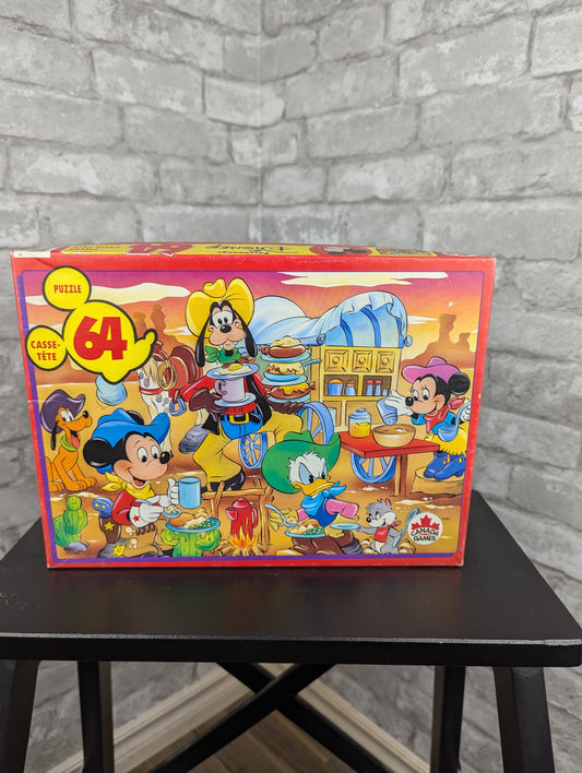 Vintage 90s Disney puzzle western breakfast